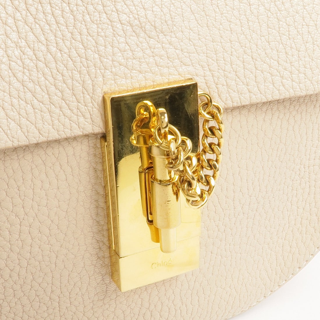 Chloe Chain Shoulder Bag Beige - 14