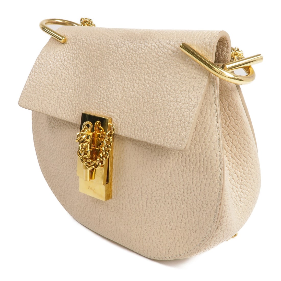 Chloe Chain Shoulder Bag Beige - 2