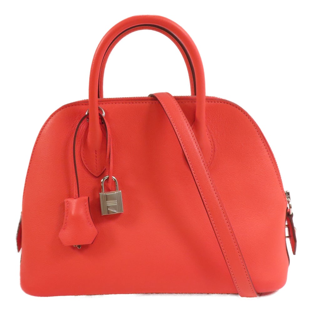 Hermes Bolide 1923 25 Rose: Rose Texas Evercolor 2Way shoulder handbag. Includes box storage bags strap clochette key cadena and rain cover. 28 x 19 x 11 cm.