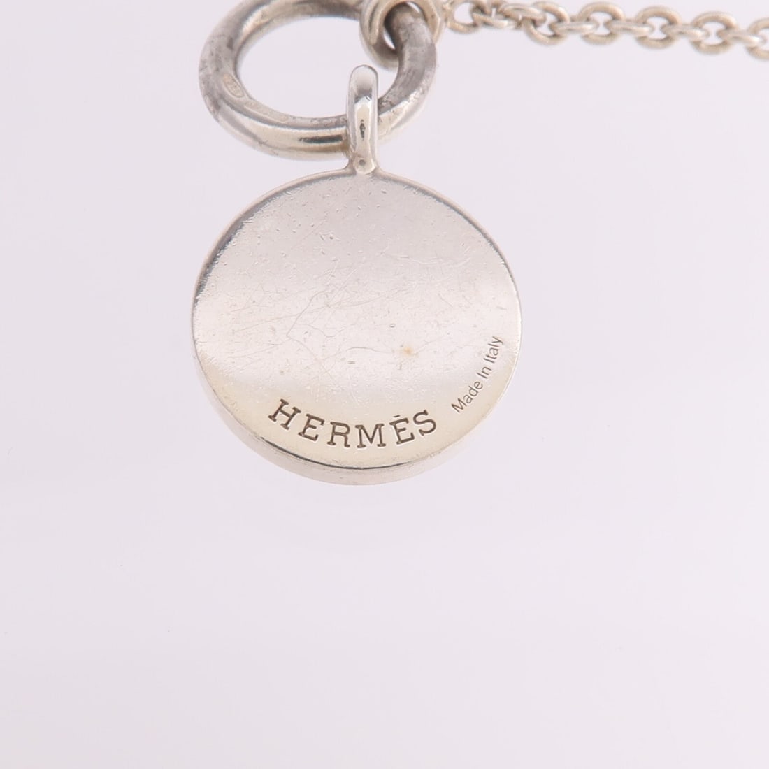 Hermes Ex-Libris Silver Necklace - 7