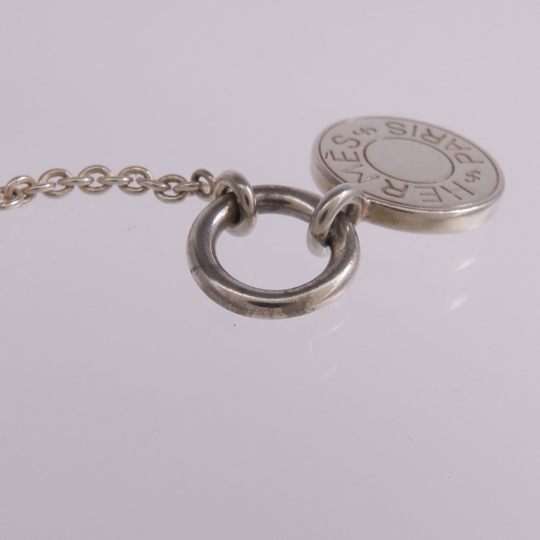 Hermes Ex-Libris Silver Necklace - 8