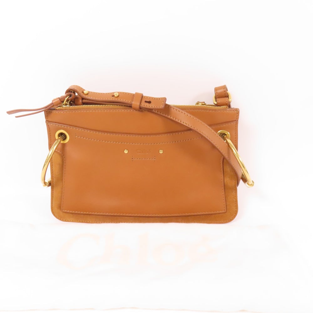 Chloe Mini Roy Shoulder Bag Brown - 11