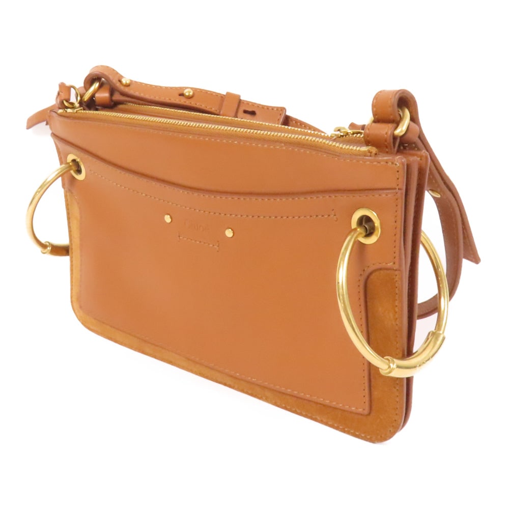 Chloe Mini Roy Shoulder Bag Brown - 3
