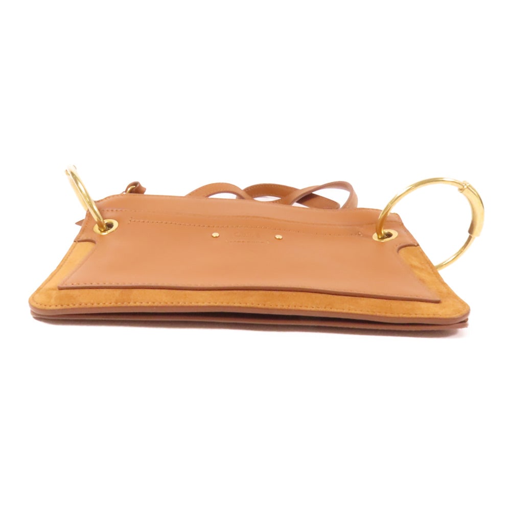Chloe Mini Roy Shoulder Bag Brown - 4