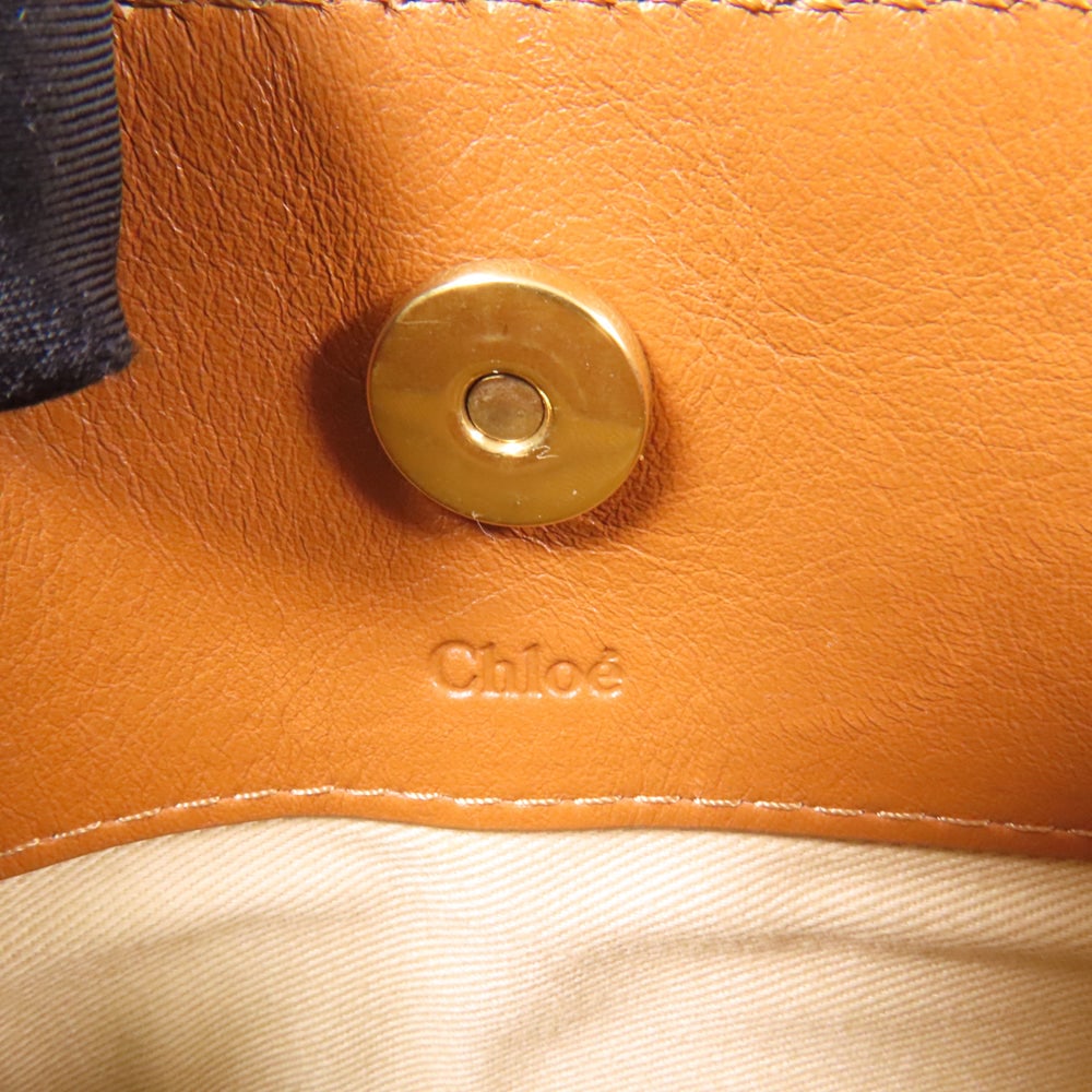 Chloe Mini Roy Shoulder Bag Brown - 9
