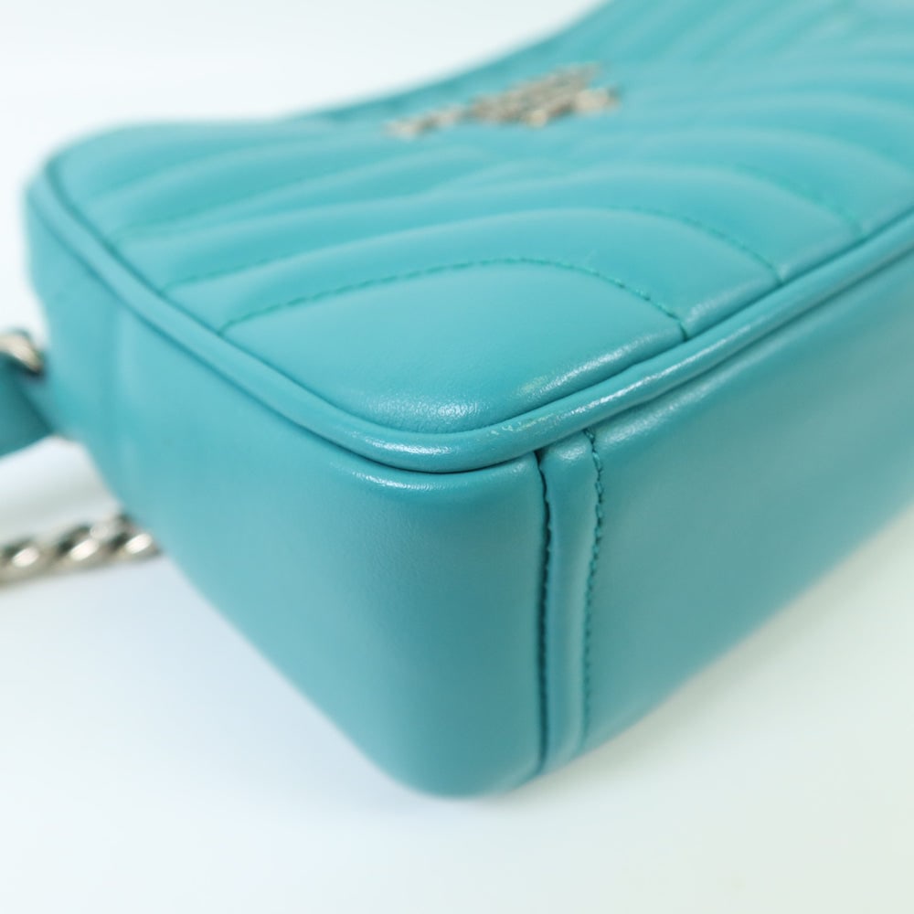 Prada Camera Chain Bag Blue - 10