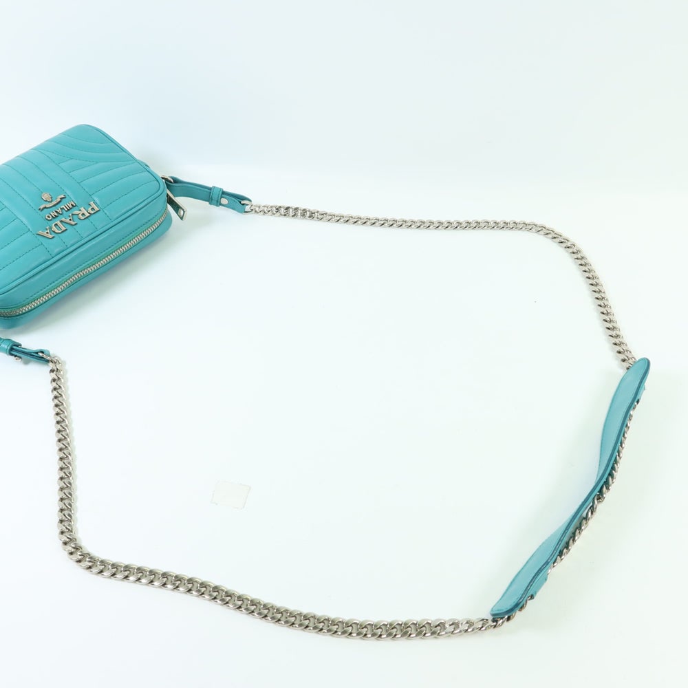 Prada Camera Chain Bag Blue - 5