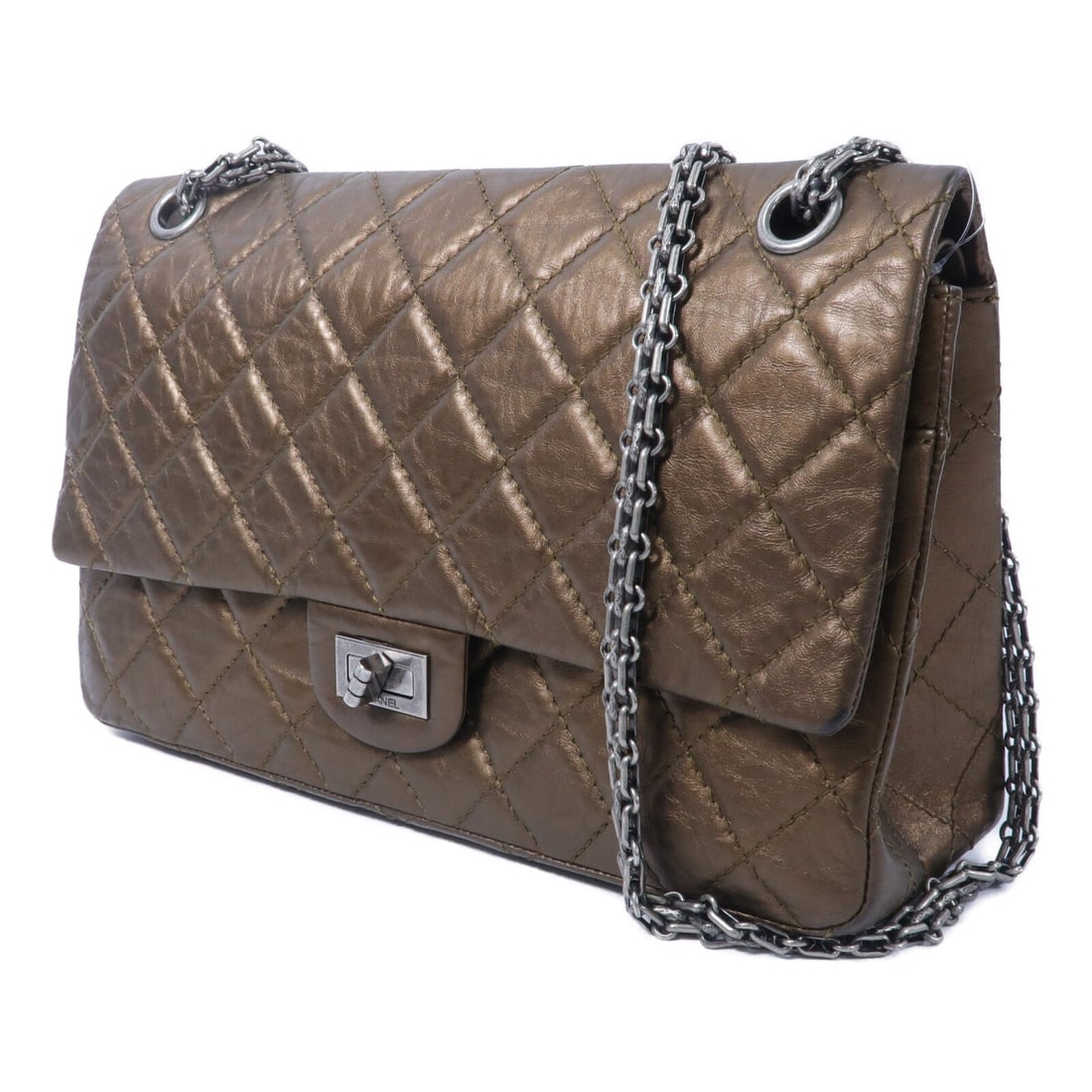 Chanel 2.55 Medium Chain Bronze - 3