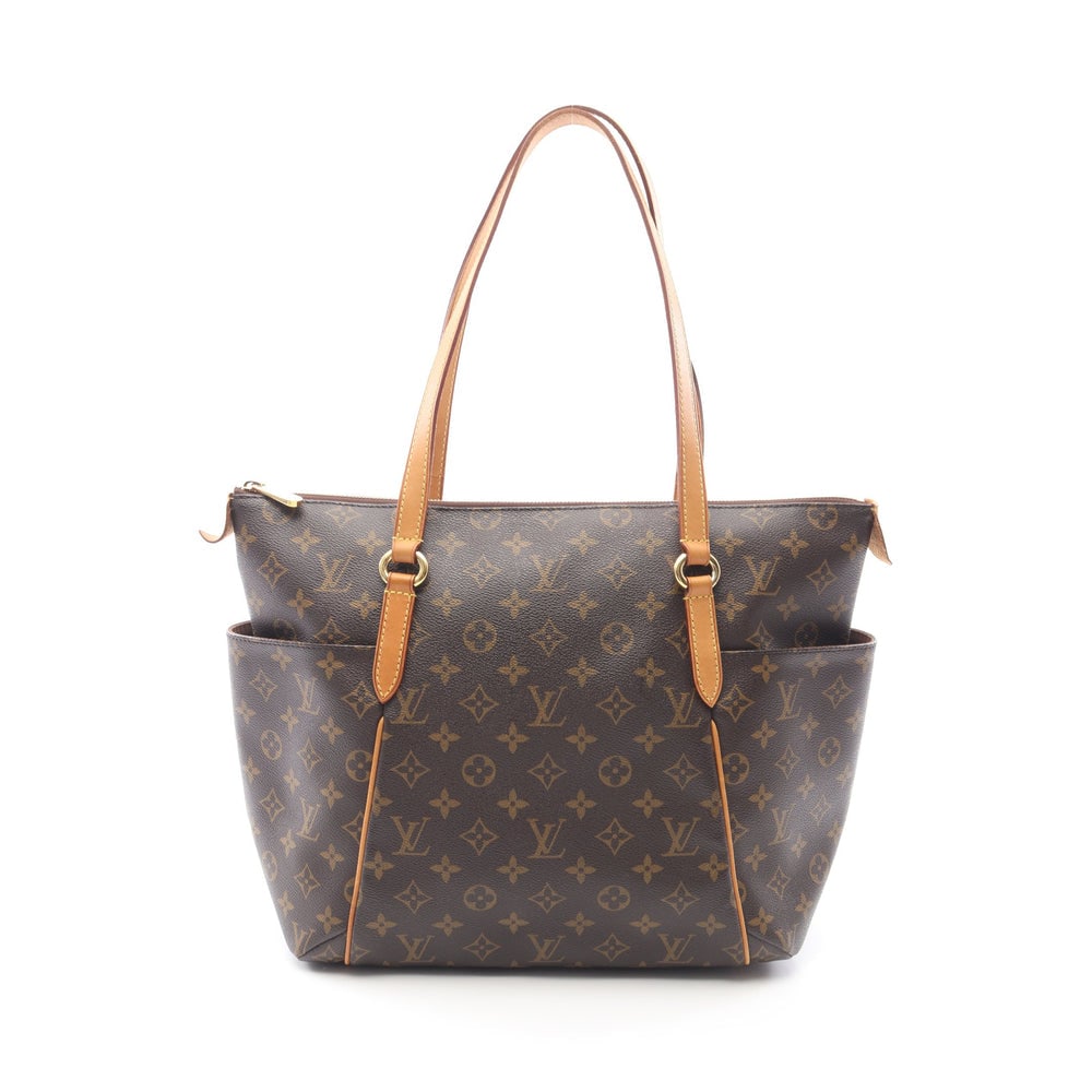 LV Totally MM Monogram Tote: Authentic and authenticated Louis Vuitton Totally MM Monogram shoulder tote in brown PVC leather. Model M56689, product DU0153. Approx. 30 x 40/32 x 16 cm with 65 cm straps.