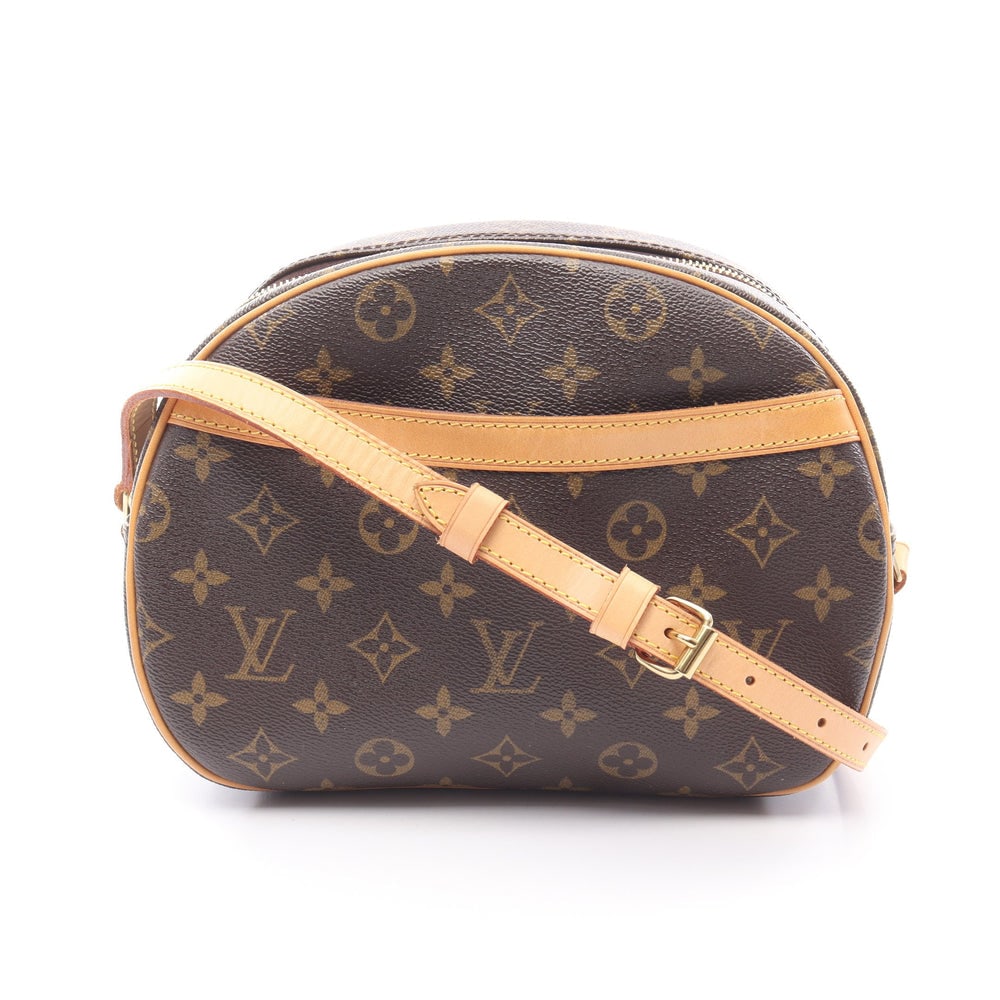 LV Blower Monogram Brown: Brown Monogram PVC leather Blower shoulder bag. Approx. 24.5 x 19 x 11 cm; strap 109-127 cm. Model M51221, product no. BA0096. Authentic and authenticated.