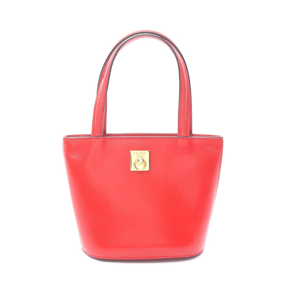 Celine Mini Tote Red: Celine Mini Tote Handbag. Color: Red. Material: Leather. Size: 20/15 X 15.5 X 8 Cm. Handle: 32 Cm.