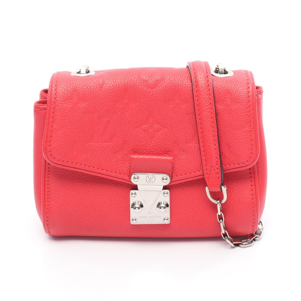 Louis Vuitton Saint Germain BB Pink: Louis Vuitton Saint Germain BB Monogram Empreinte Poppy Petal chain shoulder bag. Material: Leather. Color: Pink red. Size: 16-17.5 x 12 x 7.5 cm; strap 113 cm.