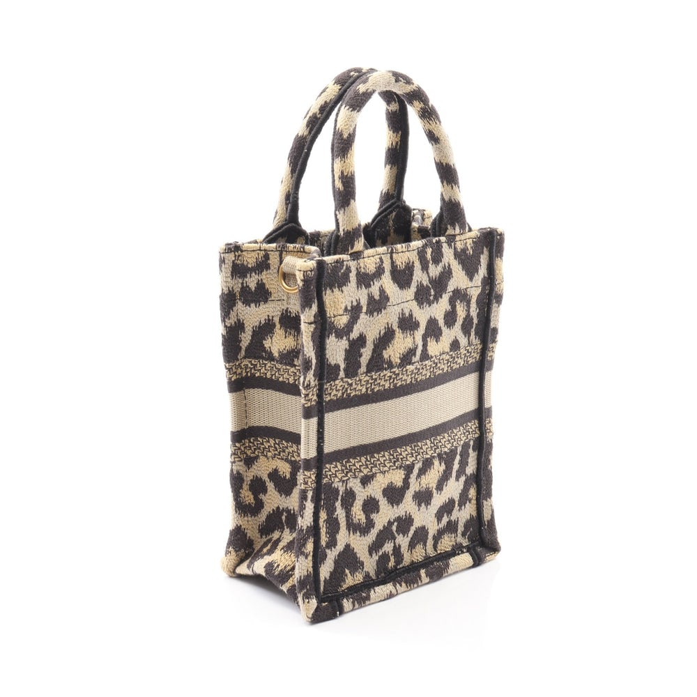 Dior Book Tote Mini Phone Leopard - 2