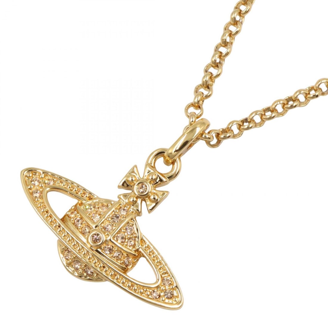 Vivienne Brass Gold Necklace: Necklace in brass with gold tone.