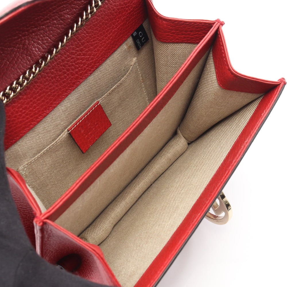 Gucci Interlocking G Chain Bag Red - 3