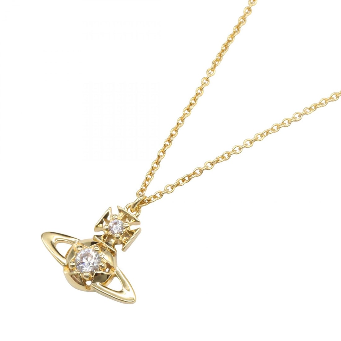 Vivienne Brass Gold Necklace: Necklace in brass with gold tone.