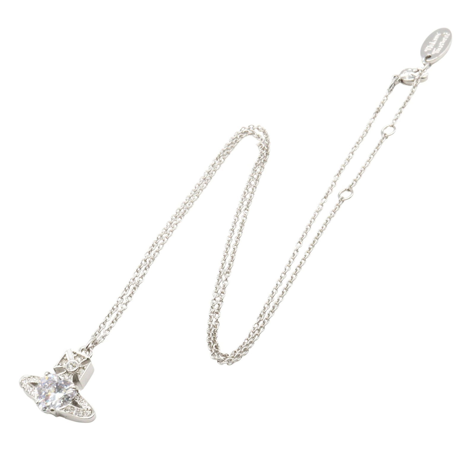 Vivienne Brass Silver Necklace - 2