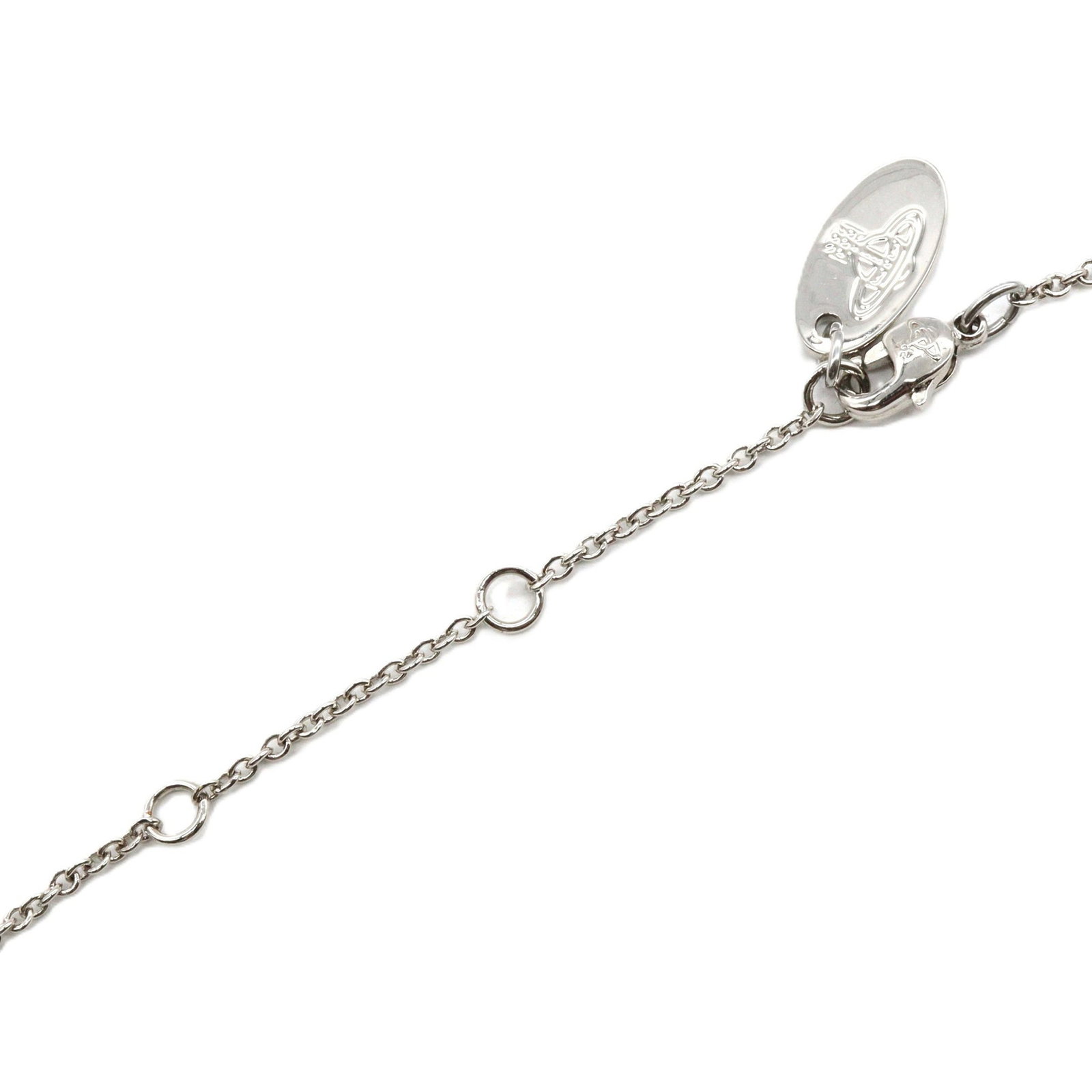 Vivienne Brass Silver Necklace - 4