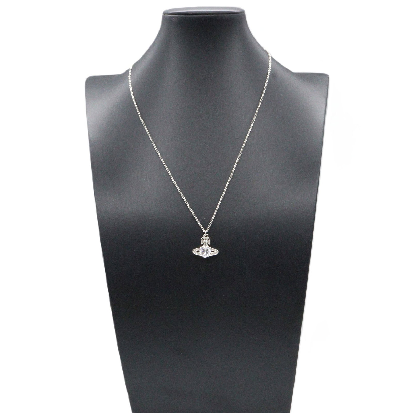 Vivienne Brass Silver Necklace - 5