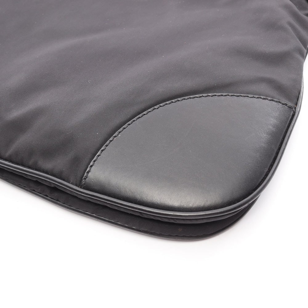Prada Nylon Leather Shoulder Bag - 11
