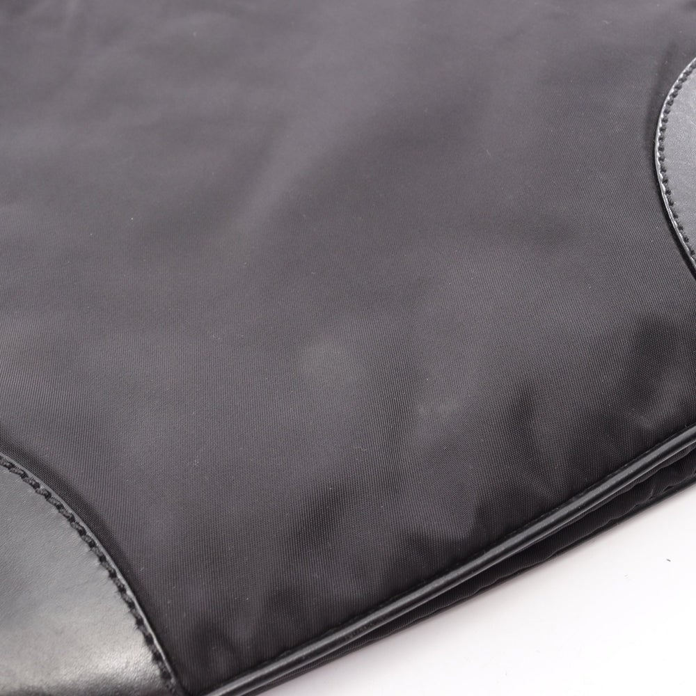 Prada Nylon Leather Shoulder Bag - 12