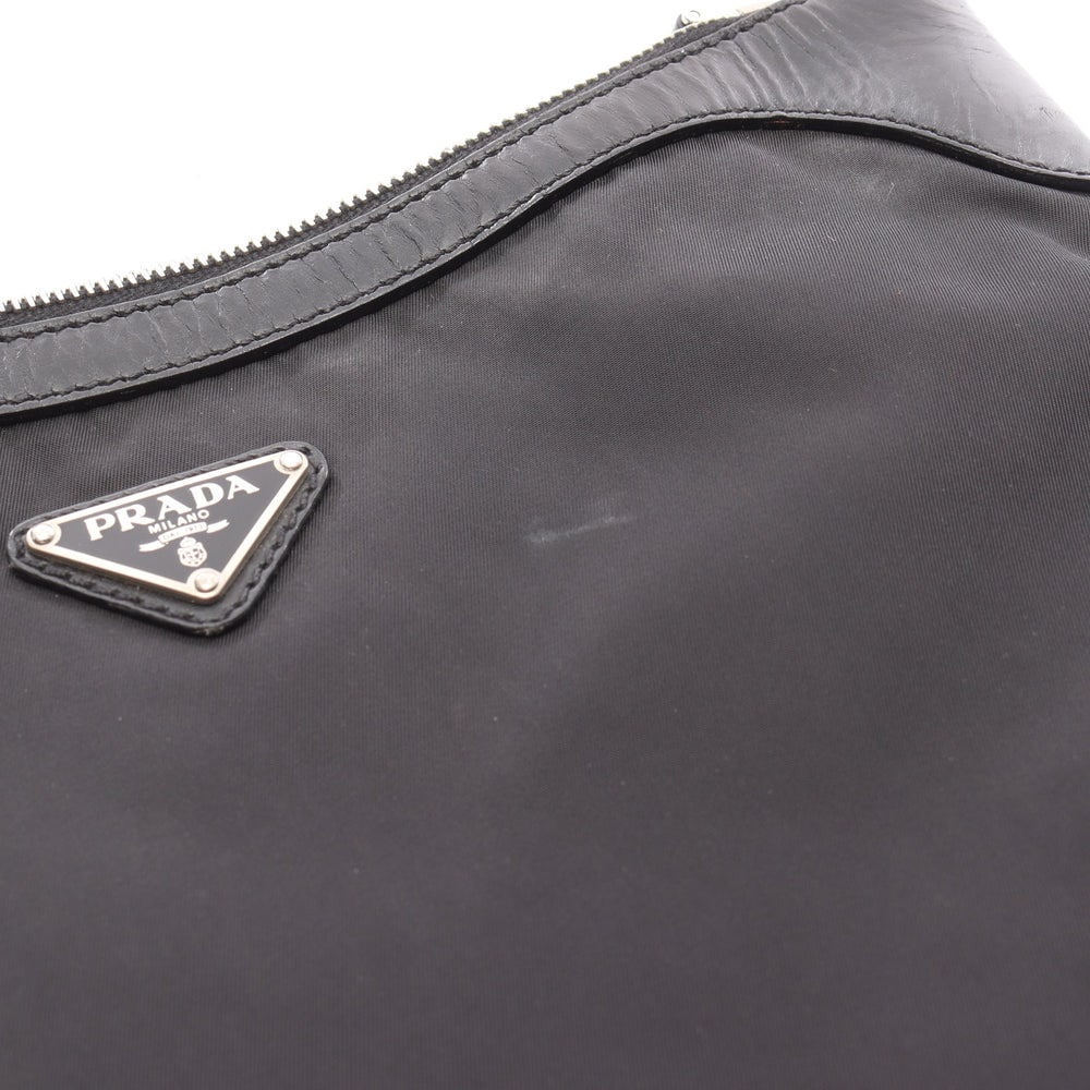Prada Nylon Leather Shoulder Bag - 8