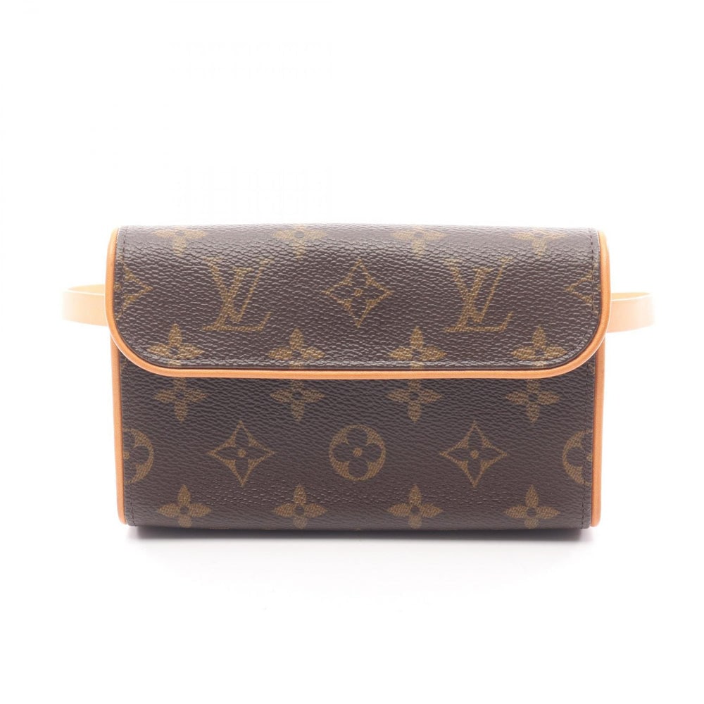 Louis Vuitton Florentine Waist Bag XS: Authenticated genuine Louis Vuitton Pochette Florentine body waist bag in brown Monogram PVC leather with XS size belt, model M51855, product no. FL1022. Approx. H10 x W16 x D3.5 cm with 65-73 cm