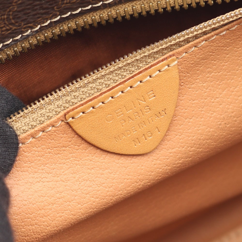 Celine Macadam Handbag Brown - 4