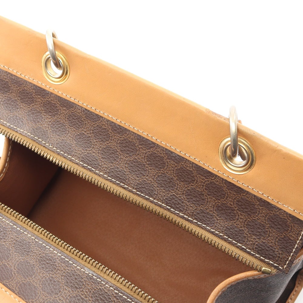 Celine Macadam Handbag Brown - 6