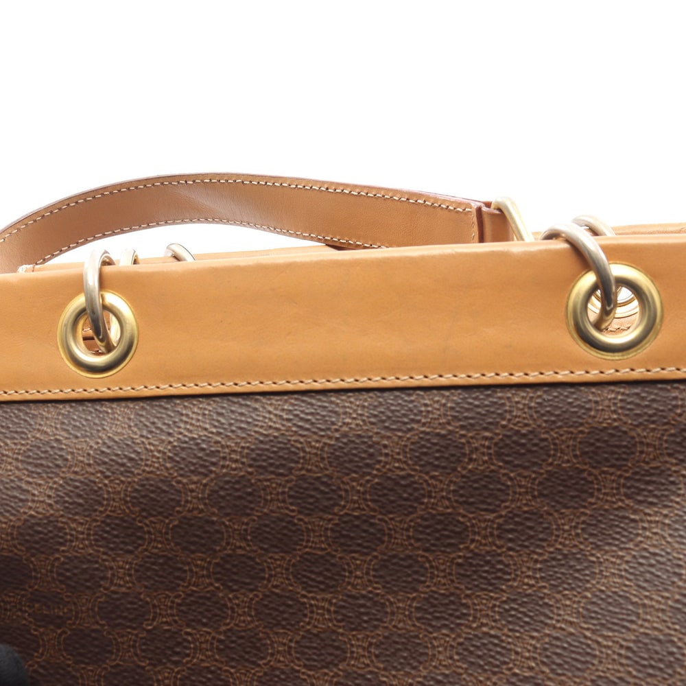 Celine Macadam Handbag Brown - 9