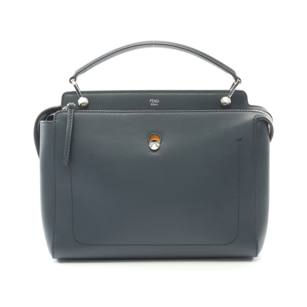 Fendi Dot Com Handbag Navy: Navy leather Dot Com handbag. Includes inner pouch. 30 x 25 x 14 cm.