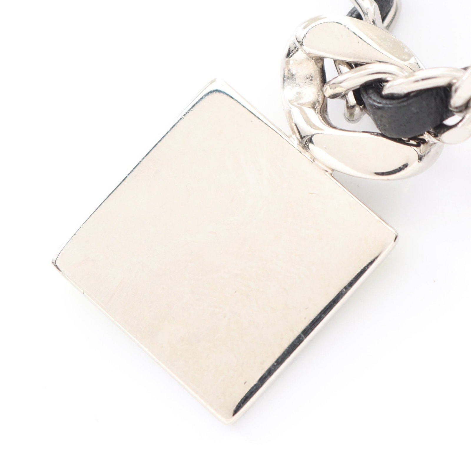 Chanel Coco Mark Leather Silver - 2