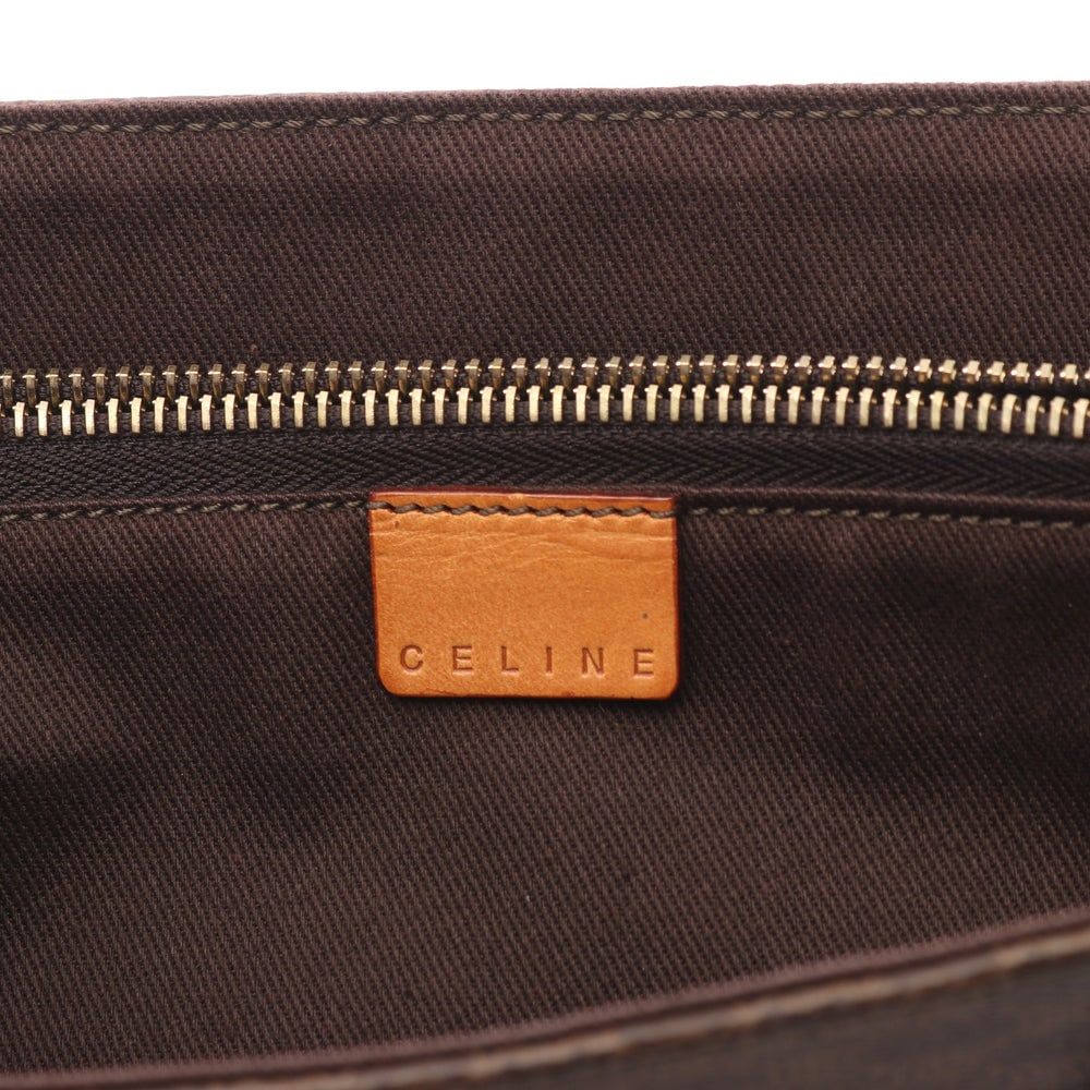 Celine Macadam Handbag Brown - 4