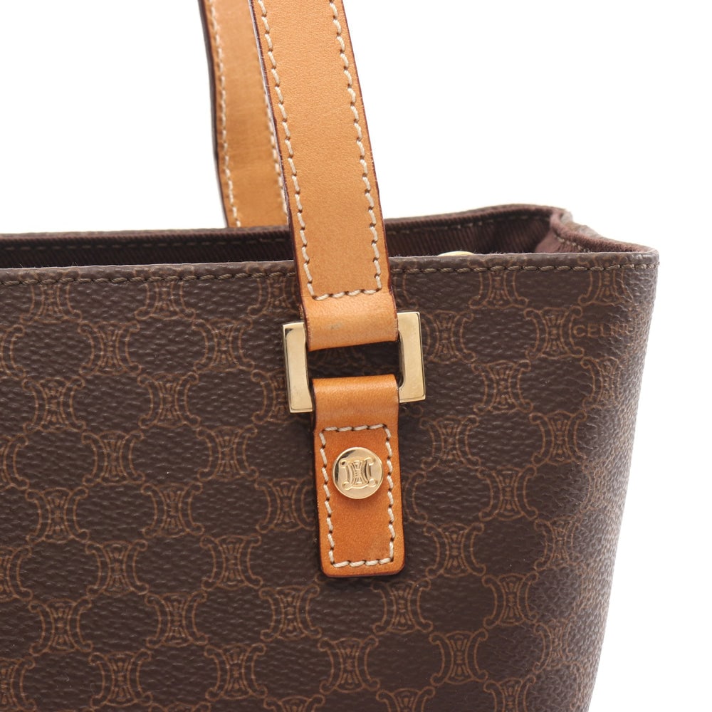 Celine Macadam Handbag Brown - 6