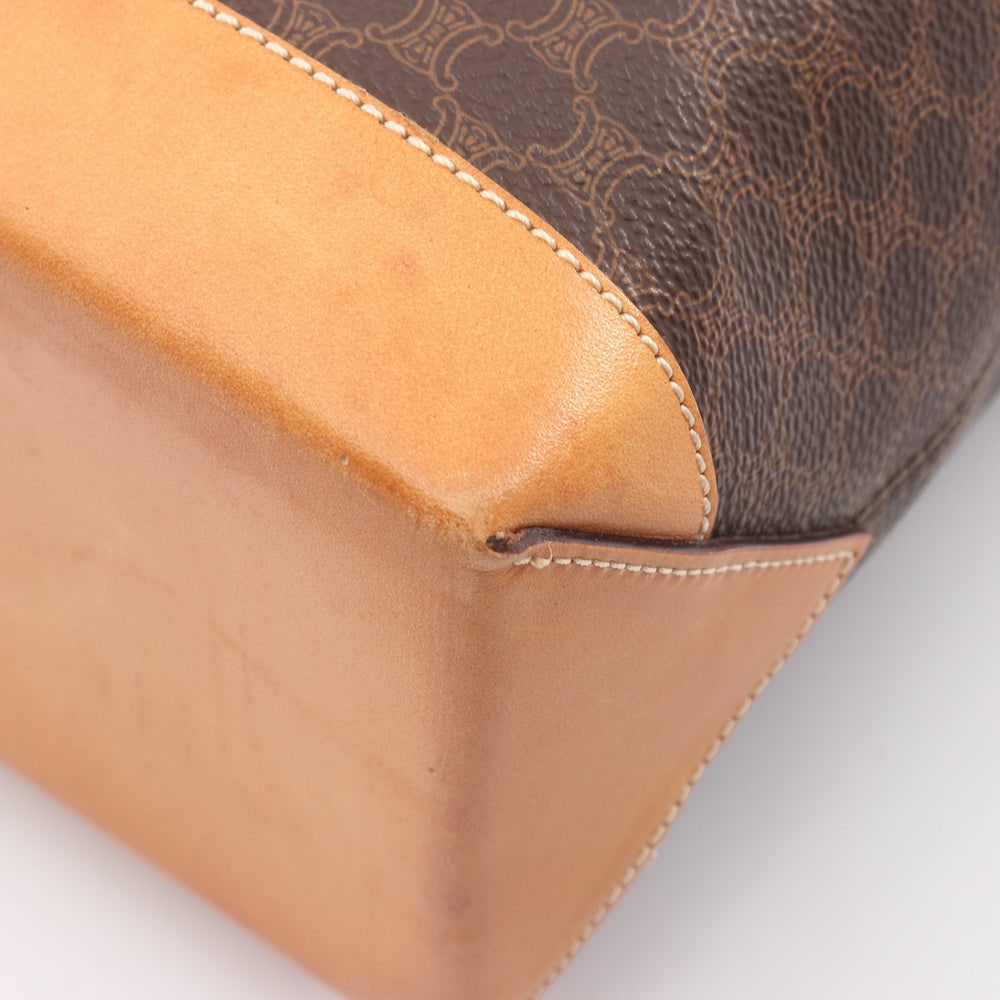 Celine Macadam Handbag Brown - 7
