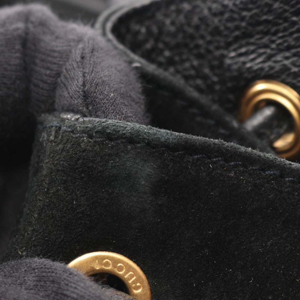 Gucci Bamboo Suede Backpack Black - 5