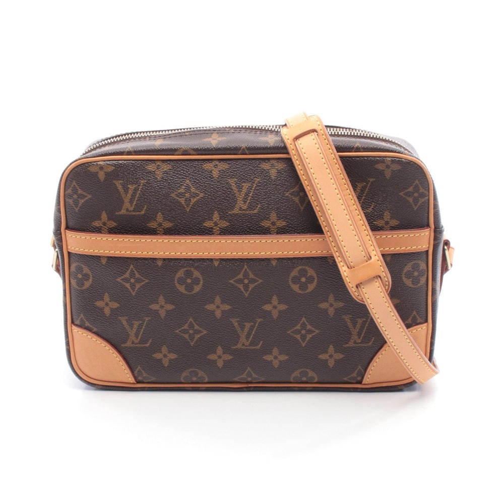 LV Trocadero 27 Brown: Brown Monogram PVC leather Trocadero 27 shoulder bag. Approx. 26 x 17.5 x 6.5 cm; strap 122-140 cm. Model M51274, product no. MB1190. Authentic and authenticated.