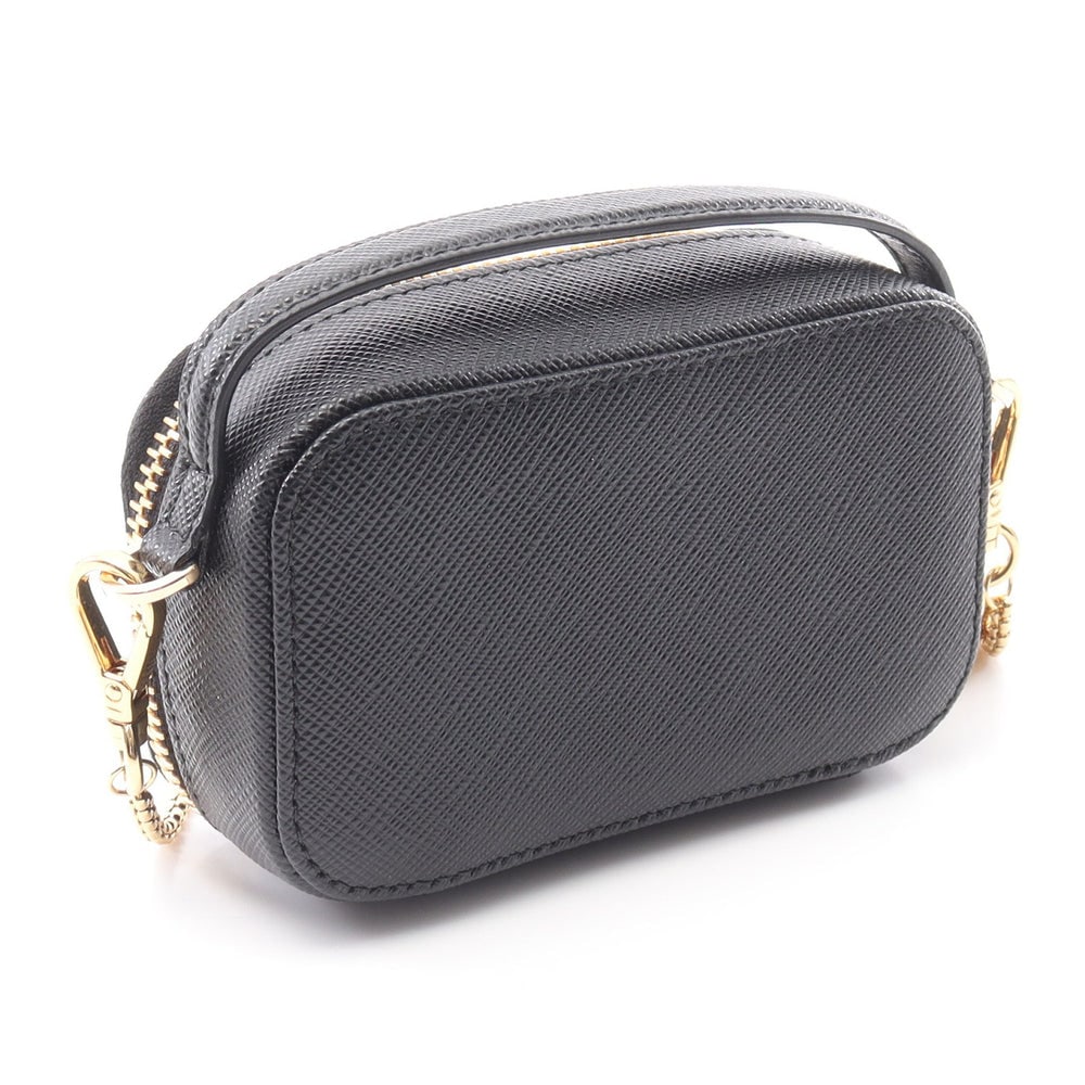 Prada Triangle Mini Pouch Black - 2