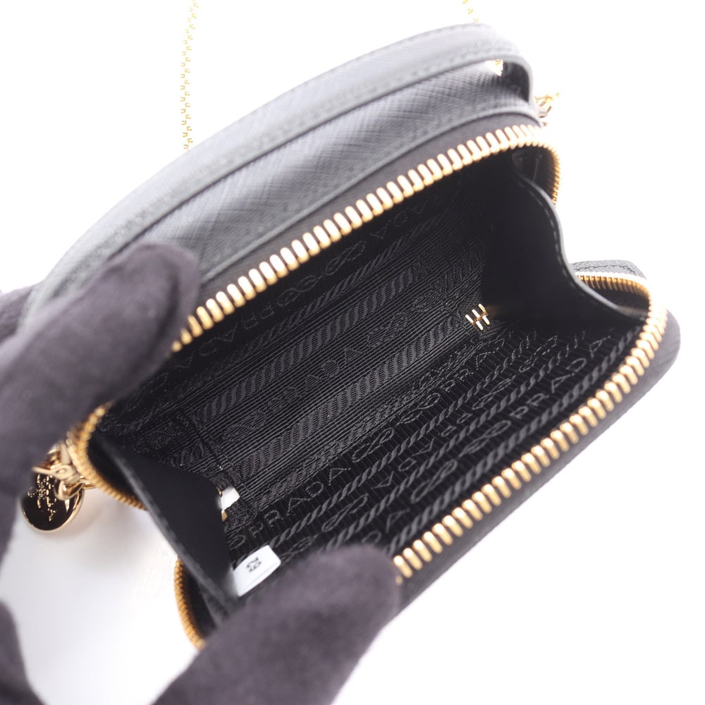 Prada Triangle Mini Pouch Black - 3