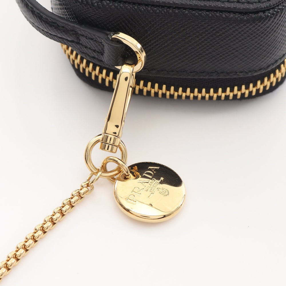 Prada Triangle Mini Pouch Black - 5