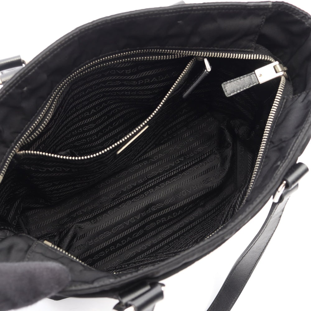 Prada Nylon Tote Bag Black - 3
