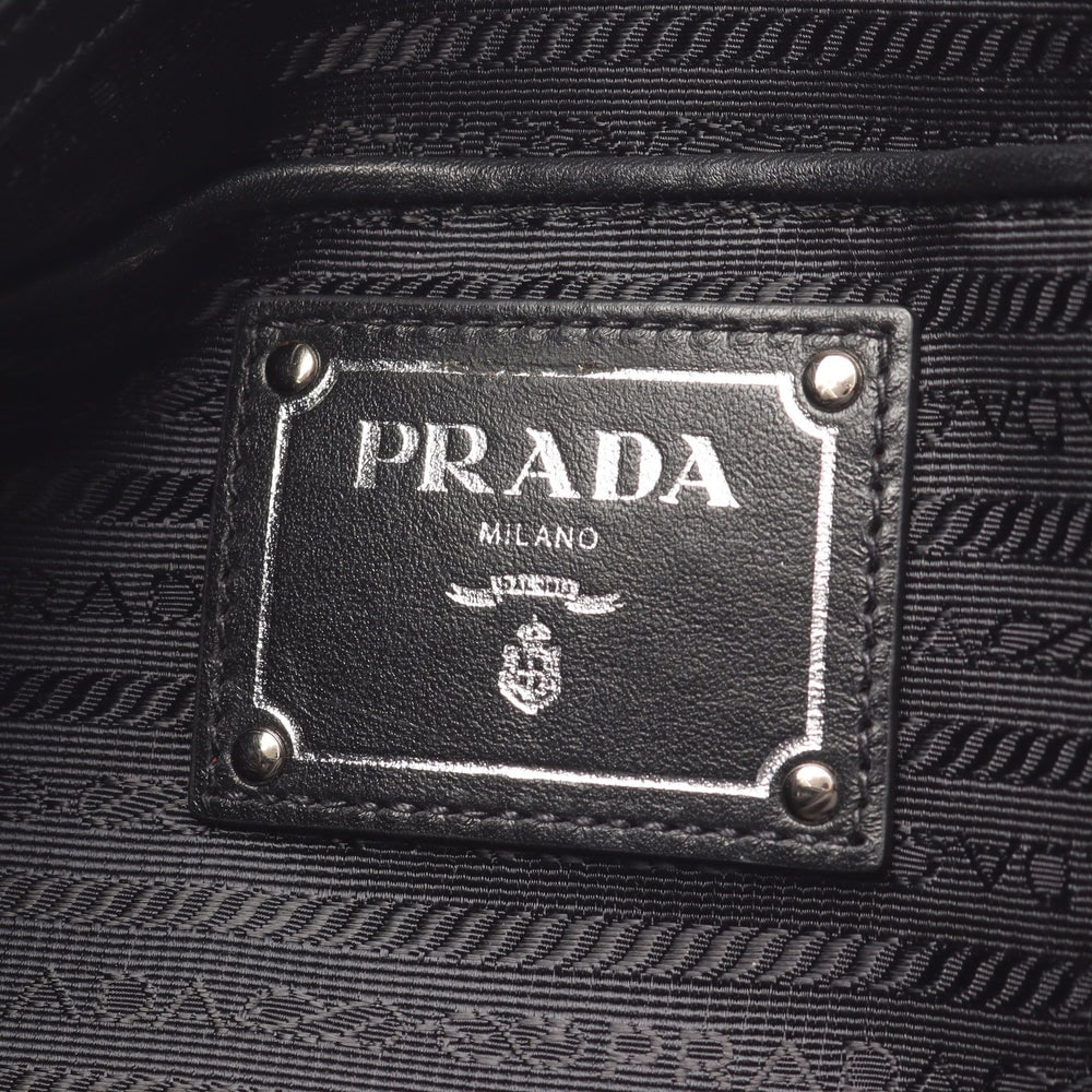 Prada 2 Way Handbag Black - 4