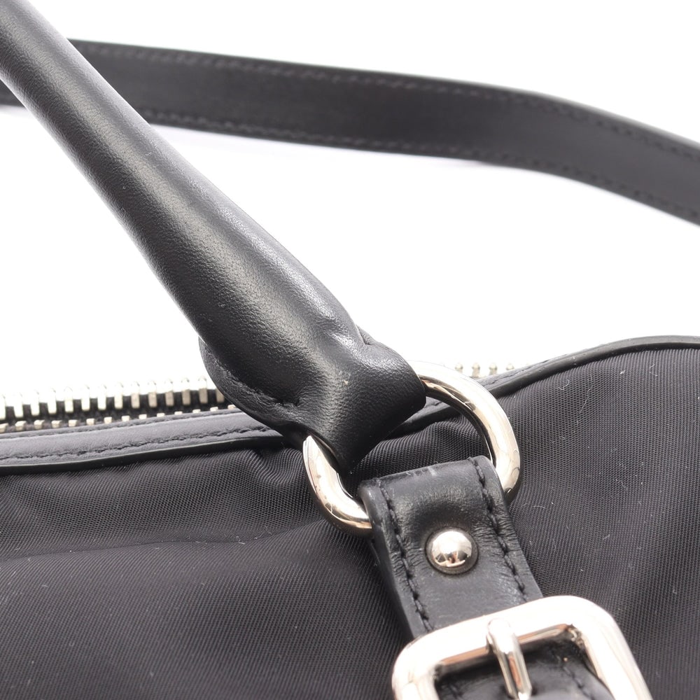 Prada 2 Way Handbag Black - 7