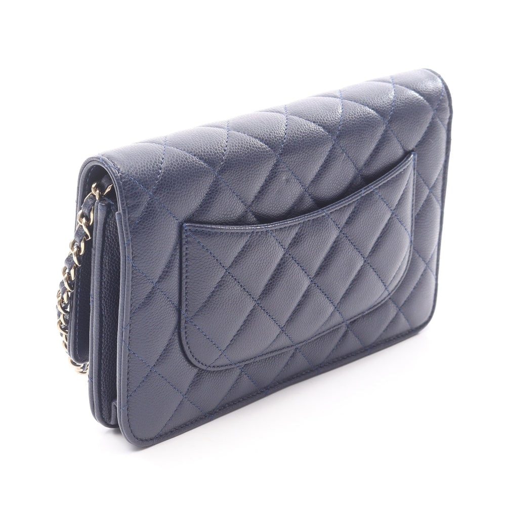Chanel Chain Wallet Navy - 2