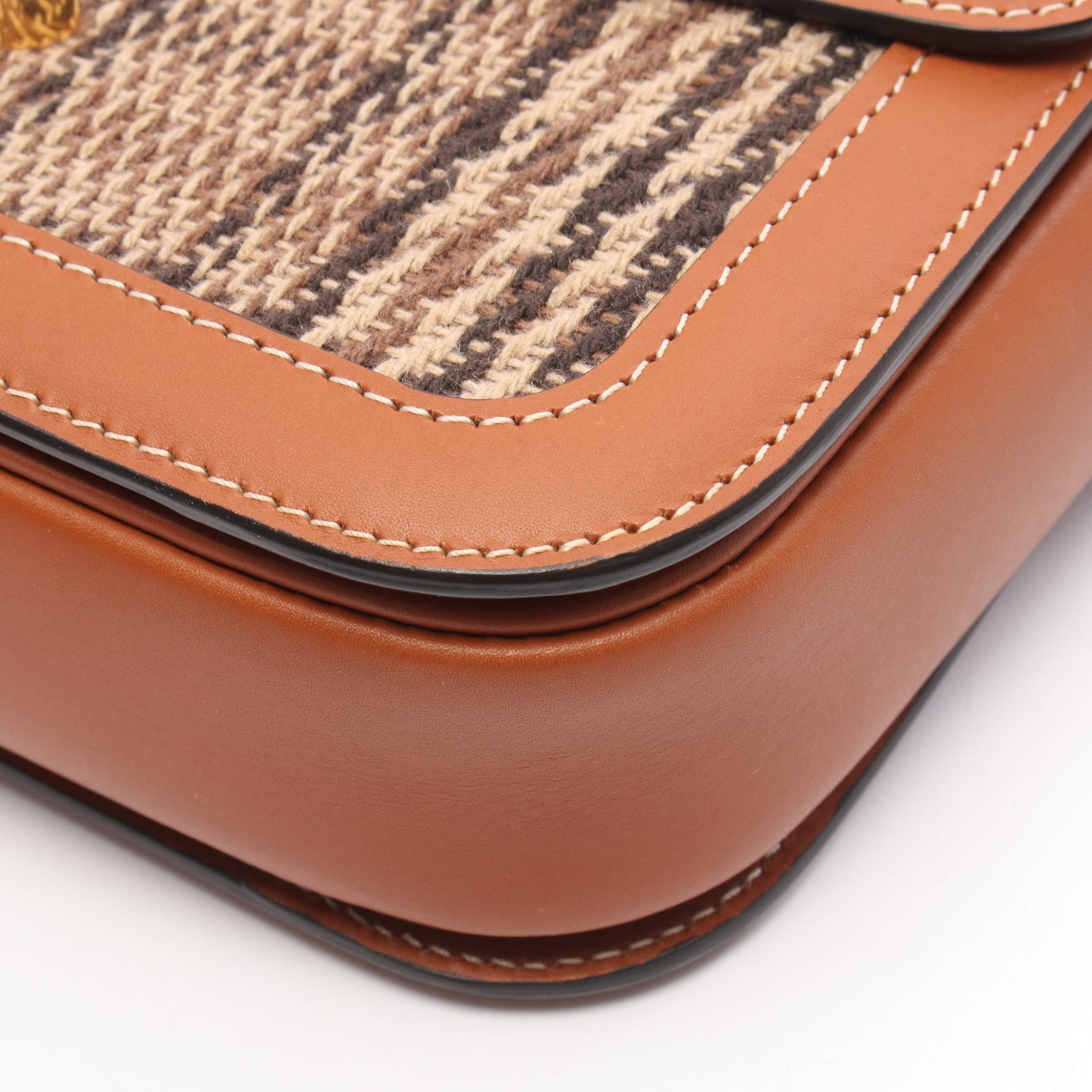 Celine Classic Triomphe Tweed Bag - 5