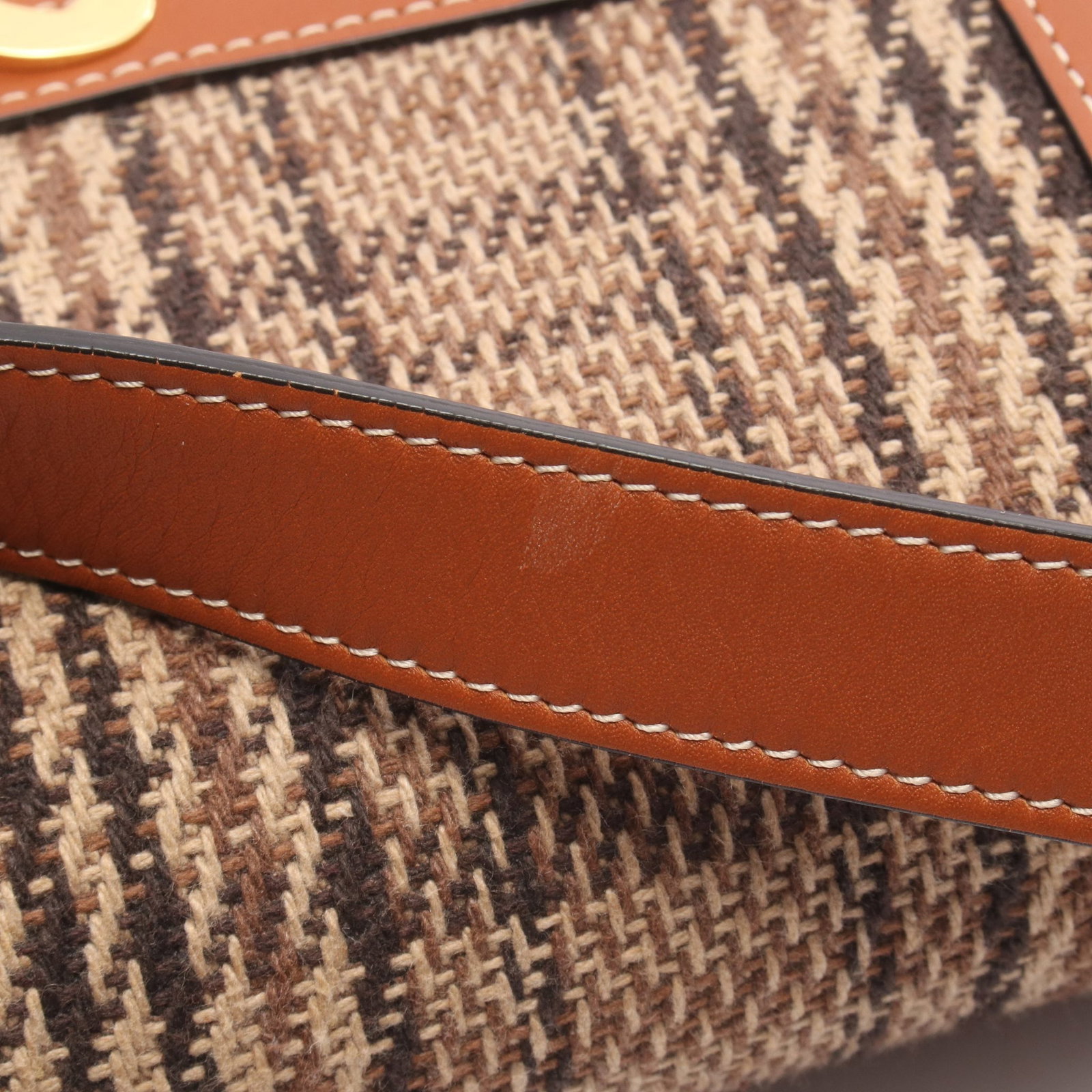 Celine Classic Triomphe Tweed Bag - 8
