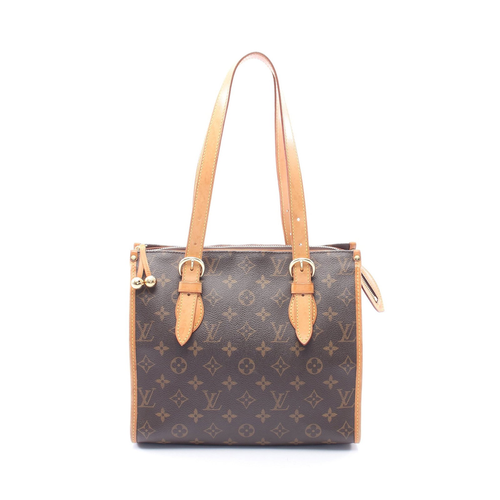 LV Popincourt O Monogram Shoulder Tote: Authentic and authenticated Louis Vuitton Popincourt O Monogram shoulder tote bag in brown PVC leather. Model M40007, product no. FL0065. Approx. 23.5H x 27W x 11.5D cm with 44-62 cm strap.