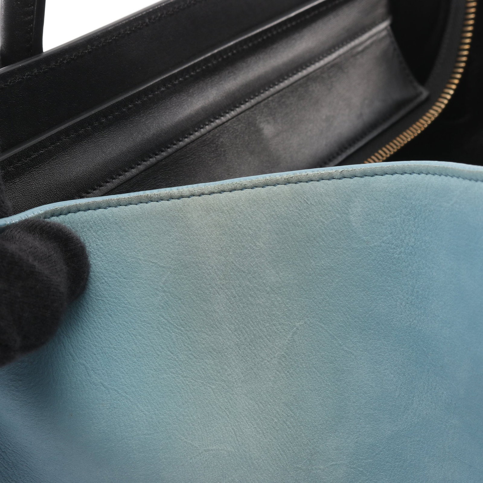 Celine Luggage Micro Shopper Navy - 6