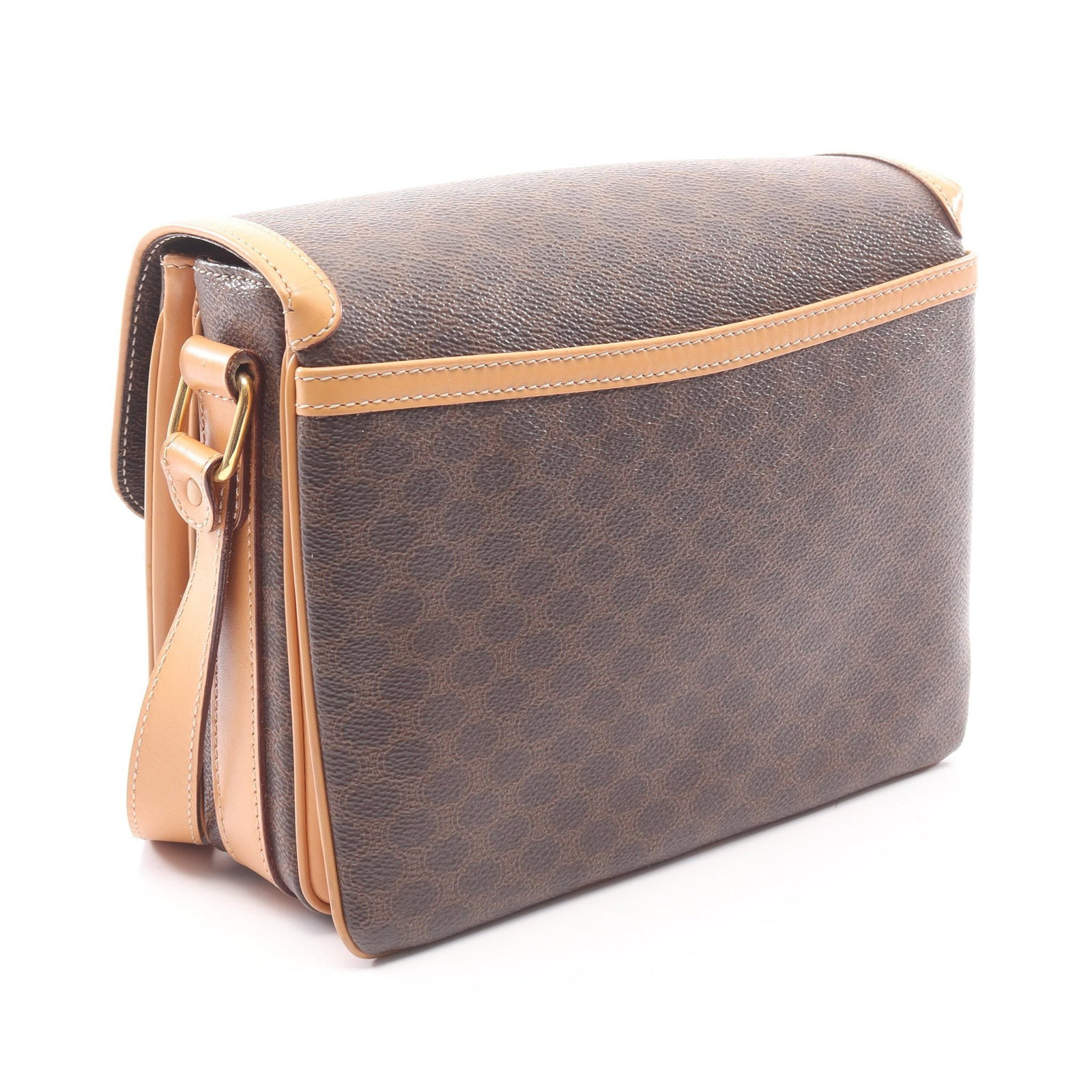 Celine Macadam Shoulder Bag Brown - 2
