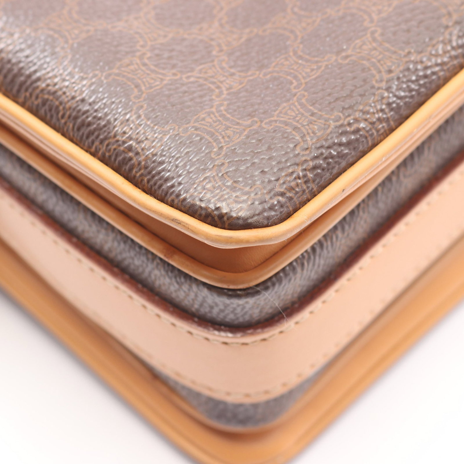 Celine Macadam Shoulder Bag Brown - 7